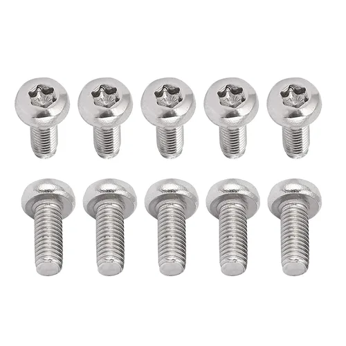 Miniatura 46 de DTGN Tornillos Torx de cabeza plana M1.0.236x0.118 in (DXL), paquete de 20, buenos para maquinaria, sujetadores de seguridad Torx de acero