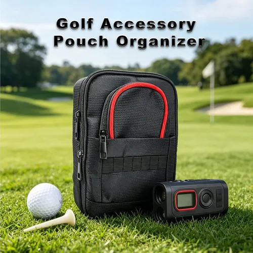 Miniatura 2 de Bolsa organizadora de accesorios de golf, bolsa portátil de objetos de valor de golf, bolsa de almacenamiento con múltiples bolsillos
