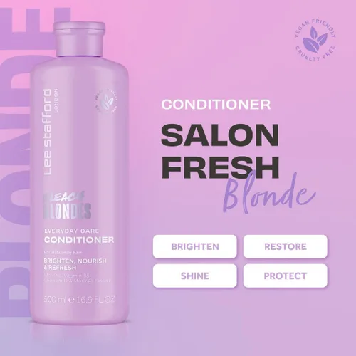 Miniatura 2 de Lee Stafford Acondicionador Daily Blonde Bleach Blondes Daily Care – Lo mejor para neutralizar los tonos amarillos, iluminar y refrescar para un