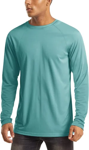 Miniatura 166 de MAGCOMSEN Camisas de manga larga para hombre, protección solar UPF 50+, camisetas atléticas para senderismo, correr, entrenamiento, protección