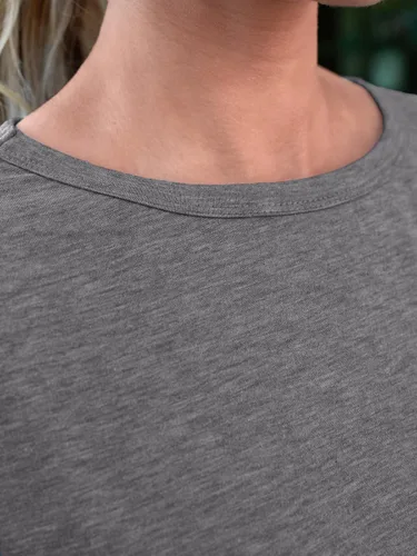 Miniatura 5 de AUTOMET Camisetas básicas de manga corta para mujer, cuello redondo, moda de verano