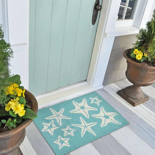 Miniatura 95 de Liora Manne CAPR5163633 - Alfombra costera para interiores y exteriores, color azul marino, 2 pies x 5 pies Cuerdas Navy