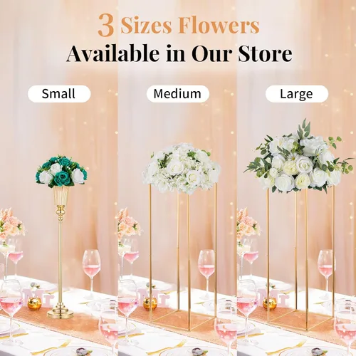 Miniatura 50 de NUPTIO Centros de mesa de flores para mesas de boda: arreglo de bolas de flores artificiales rosa y blanco para bodas, fiestas, 2 piezas de rosas