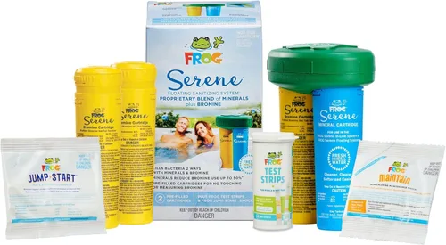 Sistema Flotante FROG Serene para Bañeras de Hidromasaje - Sanitizante Precargado Rápido y Fácil para Bañeras de Hidromasaje - Sistema de