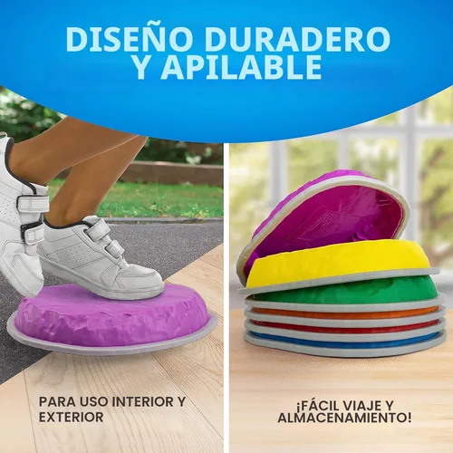 Miniatura 4 de NATIONAL GEOGRAPHIC Piedras de Equilibrio para Niños – Piedras Duraderas Antideslizantes que Fomentan el Equilibrio de los Niños Pequeños