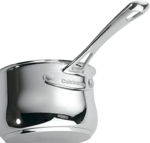 Miniatura 4 de Cuisinart 419-14 Contour - Cacerola de acero inoxidable de 1 cuarto de galón con tapa