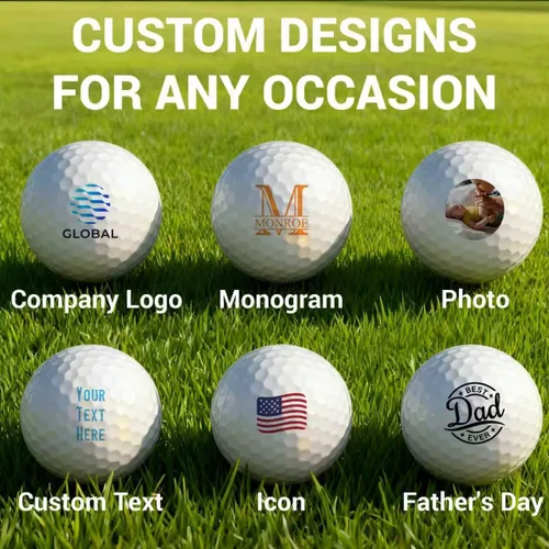 Miniatura 2 de Pelotas de golf personalizadas, regalos para hombres, pelota de golf personalizada con logotipo o foto, regalo personalizado para golfistas, papás