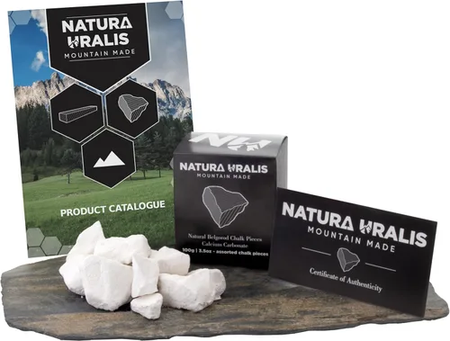 Miniatura 7 de Natura Uralis Trozos de Tiza Premium Belgorod 7 oz de Trozos de Tiza Blanca - Crujido Increíble, Textura Terrosa, Aterciopelada y Firme
