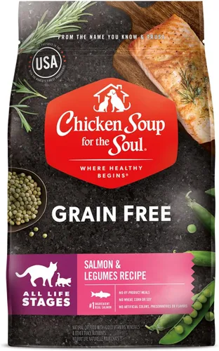 Miniatura 10 de Chicken Soup for the Soul All Natural Premium - Alimento seco para gatos sin granos para toda la vida, primer ingrediente de carne real, sin