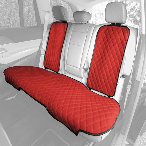 Miniatura 16 de FH Group Cojín de asiento de automóvil – Funda de asiento delantero individual de piel sintética con bolsillos delanteros, compatible con airbag