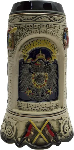 1 litro | OktoberfestHaus Regalos para amantes de la cerveza Pintada a mano Taza alemana grande Escenas Alemana Cerveza Cerveza Cervecera Jarra