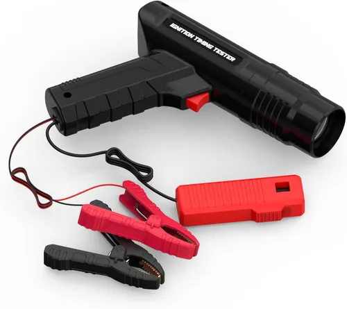 AUTOOL Luz de Sincronización 12V, Pistola de Sincronización del Motor con Luces de Destello Potentes con Clip de Sensor Deslizante para Automóvil,