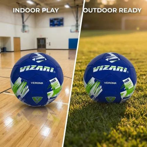 Miniatura 4 de Vizari Verona - Balón de fútbol para exteriores con carcasa TPS duradera y vejiga de butilo reforzada, pelota de fútbol juvenil ideal para práctica