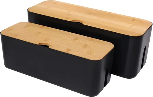 Juego de Cajas de Gestión de Cables Changsuo, Cajas Organizadoras de Cables para Extensión de Cables, Tira de Alimentación, Protector Contra
