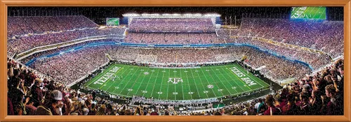 Miniatura 9 de MasterPieces Rompecabezas de 1000 piezas – NCAA Texas A&M Aggies vista panorámica del estadio de fútbol americano, divertido para adultos y familia