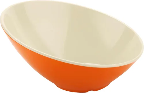 Miniatura 11 de G.E.T. B-792-W - Cuenco en ángulo para servir en cascada para ensaladas, arroz y postre, 24 onzas / 9.25 pulgadas, color blanco