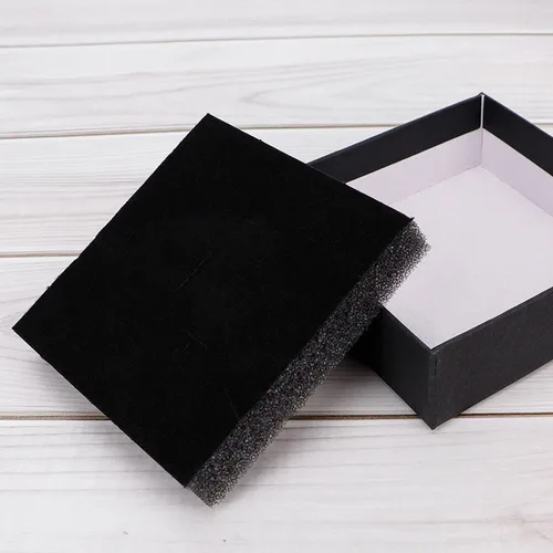 Miniatura 3 de Sdootjewelry Cajas de joyería negras a granel, 24 paquetes, caja de regalo para joyas con espuma, cajas de joyería pequeñas para regalos, 3.5 x 3.5