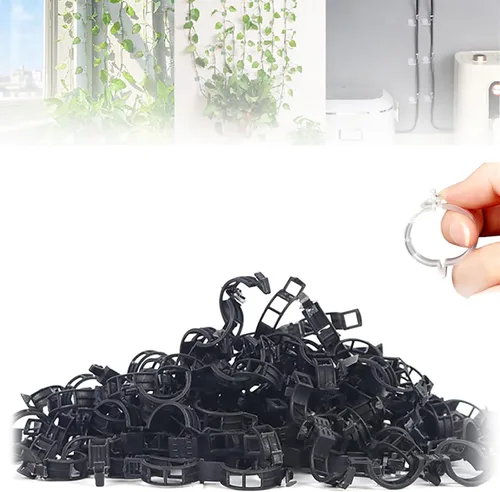 Miniatura 7 de Clips de pared para escalada de plantas, clips de soporte para plantas 2025, clips de jardín reutilizables, clips de soporte para plantas