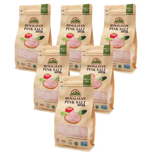 Miniatura 10 de Himalayan Chef Sal rosa del Himalaya, gruesa de 2 libras/cada uno, paquete de 6, 32 onzas