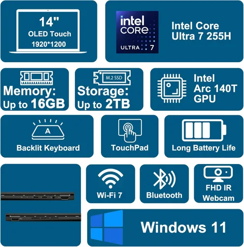 Miniatura 2 de ASUS Zenbook 14 Creator Laptop de 14 pulgadas WUXGA Lumina OLED Touch (500nits HDR, 100% DCI-P3) Intel 16-core Ultra 7 255H (hasta 13 Tops) 16 GB