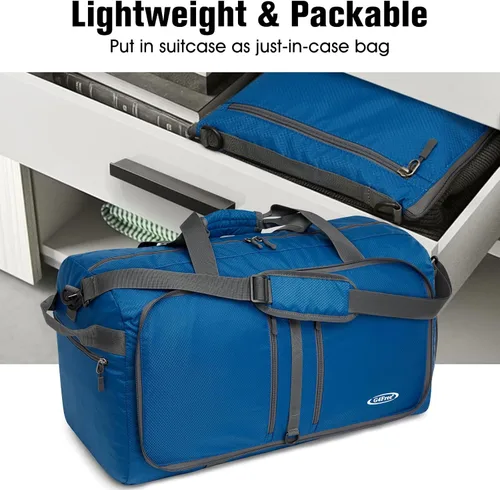 Miniatura 2 de G4Free, bolsa plegable, de lona, para viajar, liviana, de 22 pulgadas, para equipaje, deportes, gimnasio