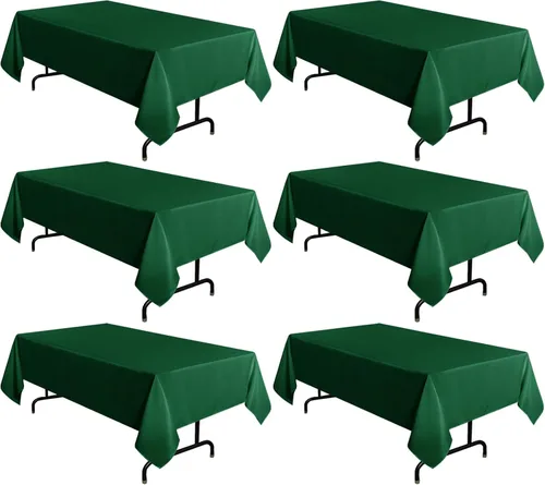 Miniatura 55 de sancua - Paquete de 2 manteles cuadrados de poliéster, de 54 x 54 pulgadas, resistentes a las manchas y a las arrugas, lavables, para mesas de Beige