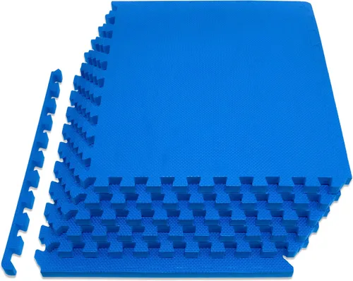 Miniatura 9 de ProsourceFit Alfombrilla de Ejercicio de Rompecabezas Extra Gruesa de ¾" y 1", Baldosas Entrelazadas de Espuma EVA para Suelo de Entrenamiento Gris