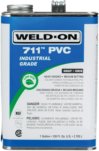 Miniatura 10 de Weld-On 10121 711 Cemento solvente de PVC de grado industrial de alta resistencia, de ajuste medio y bajo contenido de compuestos orgánicos