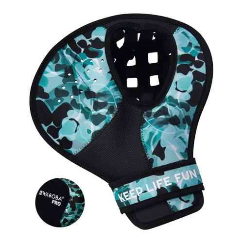 Waboba Catch Water Glove Pro - Juego de pelotas de rebote de agua, para juegos de playa y juguetes de piscina, guante estilo béisbol para atrapar