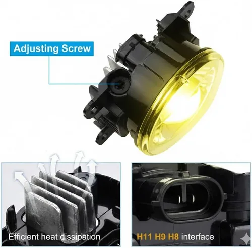 Miniatura 2 de SIEMID Conjunto de luces antiniebla LED amarillas de 3000 K para Hond.a Civic CR-V HR-V Pilot Odyssey & Acur.a RDX TL TSX ILX 2012-2021, repuesto
