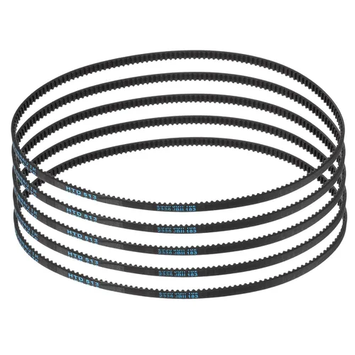 Miniatura 45 de uxcell 4pcs HTD-3M correa dentada de goma 60 dientes, 7.087 in de longitud de paso x 0.236 in de ancho x 0.094 in de altura, correa de distribución