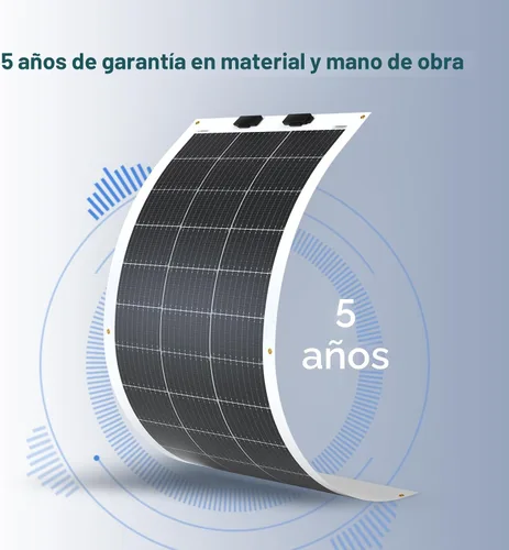 Miniatura 7 de Renogy - Panel solar flexible de 100 vatios, 12 voltios, monocristalino, semi-flexible, plegable, mono, cargador fuera de la red para superficies