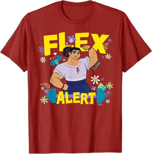 Miniatura 60 de Disney Encanto Luisa Madrigal Flex Alert Camiseta, Negro