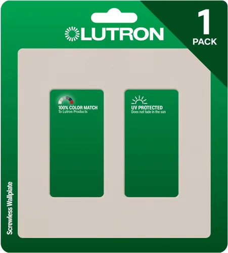 Miniatura 11 de Lutron Claro - Placa de cubierta para interruptor de luz, placa de pared de 2 posiciones, para interruptores de luz decorativos, cubierta de Acero