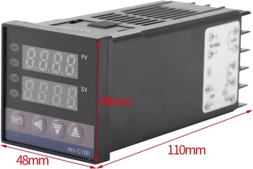 Miniatura 3 de 0℃~1300℃ Alarm REX-C100 Digital LED PID Temperature Controller Kits AC110V-240V