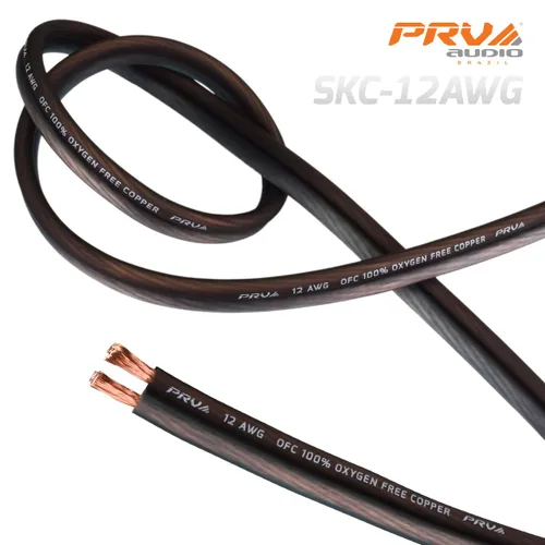 Miniatura 3 de PRV AUDIO Cable de altavoz de calibre 12 (AWG) de cobre sin oxígeno de alta calidad OFC, rollo de 100 pies (negro/gris) Cable ultra flexible