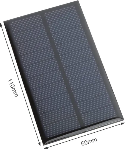Miniatura 6 de Paneles Solares Micro con Cable, Kit de 5 Piezas de Células Solares Fotovoltaicas de 5V 200mA 110mmx60mm / 4.33'x 2.36