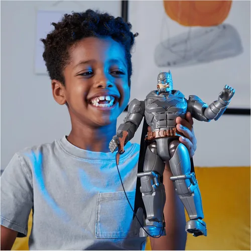 Miniatura 5 de DC Comics, Battle Strike Batman - Figura de acción de 12 pulgadas, 5 accesorios, más de 20 sonidos, juguetes coleccionables para niños y niñas a
