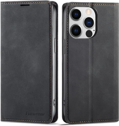 Miniatura 62 de QLTYPRI Funda para iPhone Air, Funda de piel sintética premium TPU parachoques con tarjetero Kickstand adsorción magnética oculta a prueba de golpes