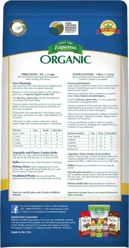 Miniatura 2 de Espoma Organic Bio-Tone Starter Plus 4-3-3 Alimentos naturales y orgánicos con micorrizas Endo y Ecto; bolsa de 8 libras; el alimento vegetal