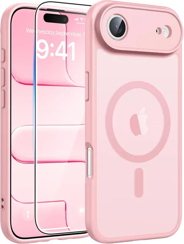 Miniatura 55 de FNTCASE - Funda para iPhone 16 Pro: magnética, mate, translúcida, de grado militar, protectora contra caídas, resistente, fina, duradera y a prueba