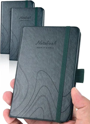 Miniatura 11 de AISBUGUR Cuaderno de bolsillo, cuaderno pequeño, paquete de 2 unidades en total de 320 páginas, cuaderno de bolsillo de 3.7 x 5.7 pulgadas