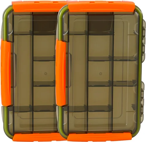 Miniatura 11 de Sougayilang Cajas de aparejos de pesca - 3600 3700 caja organizadora de almacenamiento de plástico con divisores extraíbles - Almacenamiento