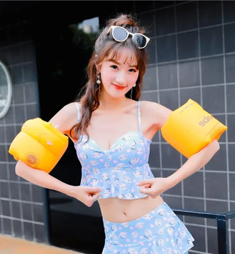 Miniatura 3 de Topsung Bandas inflables para brazos, mangas de flotación, alas de agua, flotadores de brazo de natación para adultos y niños