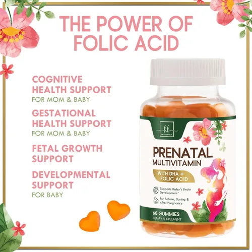 Miniatura 6 de Vitaminas prenatales para mujeres – Multivitamínico completo para el embarazo – Ácido fólico, Omega 3 DHA, colina, vitamina D – Apoyo esencial