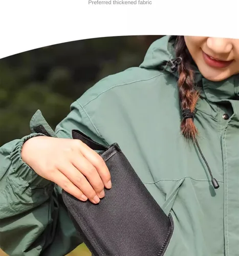 Miniatura 6 de Taburete plegable portátil, pequeño taburete portátil para adultos, pesca, senderismo, jardinería y playa con bolsa de transporte, soporta hasta 265