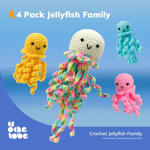 Miniatura 3 de Crochetobe Kit de ganchillo para principiantes, el kit de inicio de ganchillo incluye instrucciones fáciles de seguir y tutoriales en video, kit