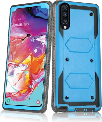 Miniatura 8 de Asuwish Funda de teléfono para Samsung Galaxy A70, híbrida, resistente, a prueba de golpes, a prueba de caídas, cuerpo completo, resistente, Negro