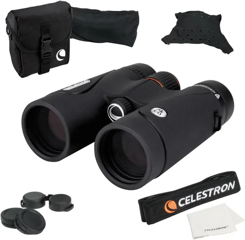 Celestron – Prismáticos TrailSeeker ED 8x42 – Prismáticos compactos ED para observación de aves y actividades al aire libre – Prismáticos con lentes