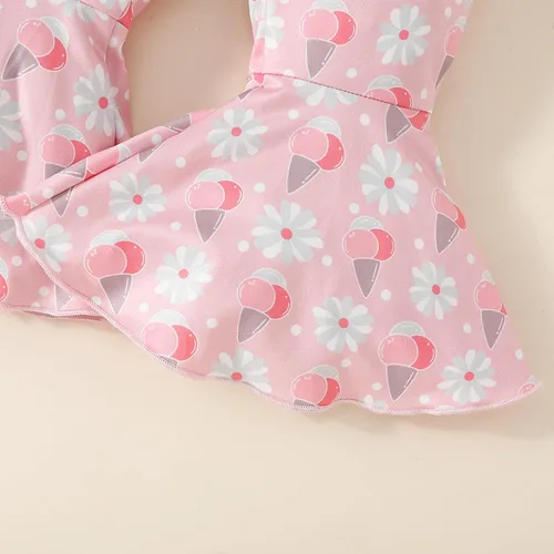 Miniatura 77 de Sejardin Ropa de verano para bebé y niña, recién nacida, manga corta, con letras, mameluco elástico con diadema